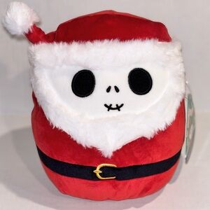 Squishmallows Tim Burtons The Nightmare Before Christmas Jack Skeleton 8” Santa